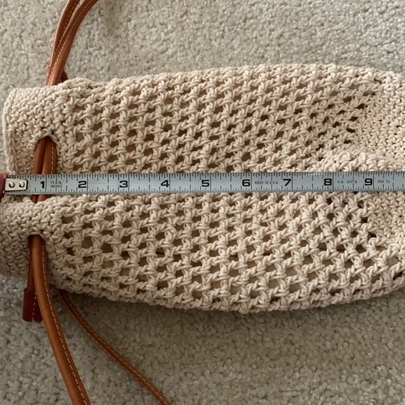 Ralph Lauren Crochet Small Bucket Bag Made In Italy NWOT - Picture 5 of 17